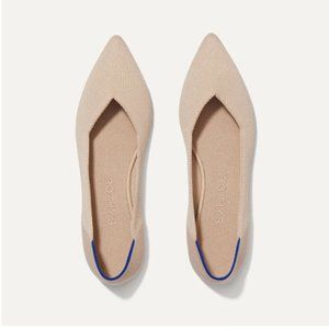 Rothy's The Point Ballet Flat in Beige (Size 10.5) Loafer, Slip-on, Comfort